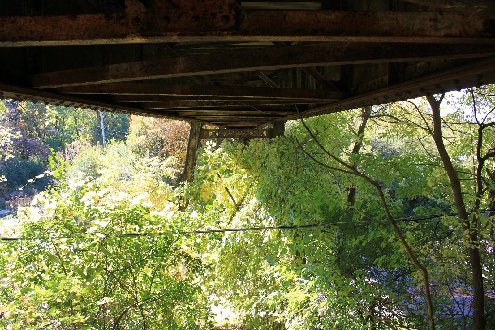 Under bridge